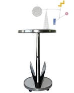 Bijzettafel - Tijdschriftenhouder - H 67 cm - Hout, Metaal,