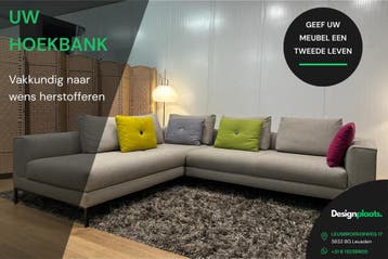 Hoekbank Herstofferen | Specialist, Huis en Inrichting, Banken | Bankstellen, Ophalen, Nieuw, Stof, Design on Stock Minotti B&B Italia Gelderland Leolux