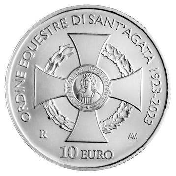 San Marino 10 Euro Orde van SantAgata 2023, Postzegels en Munten, Munten | Europa | Euromunten, Verzenden