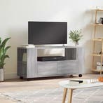 vidaXL Tv-meubel 102x34,5x43 cm bewerkt hout grijs sonoma, 100 tot 150 cm, Verzenden, Nieuw, Minder dan 100 cm