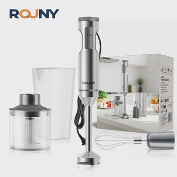 Krachtige 1200W Handmixer - 4-in-1 RVS Staafmixer met Hakker, Verzenden, Nieuw
