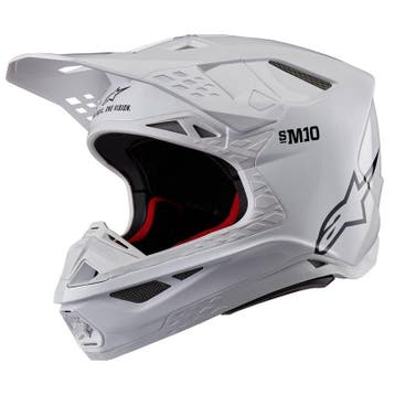 Alpinestars Supertech S-M10 Solid Helm Ece 22.06 Wit, Motoren, Kleding | Motorhelmen, XXL, Nieuw met kaartje, Overige merken, Heren