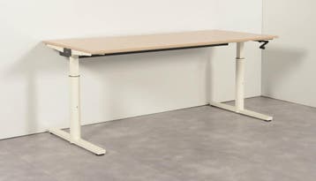 Gispen TM bureau handslinger, gekalkt eiken blad, 180 x 80, Ophalen of Verzenden, Nieuw