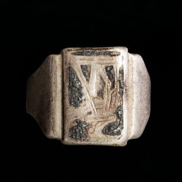 Verlichtingstijdperk Zilver Achttiende-eeuwse zilveren ring
