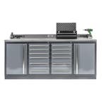 Professionele werkbank – montagetafel 215 x 70 x 95 cm. met, Ophalen of Verzenden, Nieuw