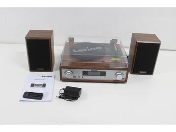 Lenco MC-160WD - HiFi stereo set - Bluetooth 5.0 - Houtkleur, Verzenden, Zo goed als nieuw