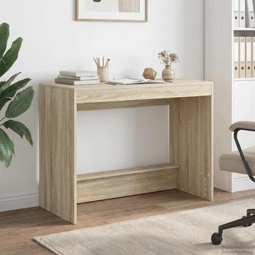 vidaXL Bed Bureau Sonoma Eiken Bewerkt hout 100 x 45 x 75 cm, Verzenden, Nieuw