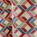 BA009 - Weefsel met geometrisch dambordpatroon 3D - Zwaar -