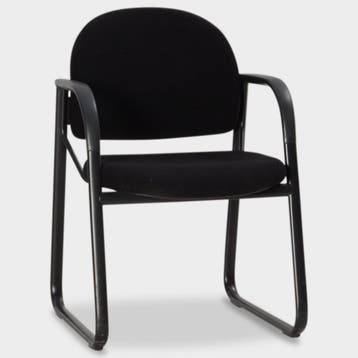 Ahrend 4200 vergaderstoel, zwart, buisframe onderstel, Ophalen of Verzenden, Nieuw