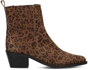 PS Poelman TARTOR Dames Enkellaars - Bruin Met Dierenprint M, Kleding | Dames, Schoenen, Verzenden, Nieuw