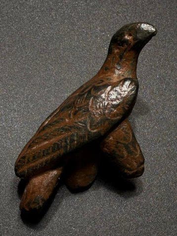 Oud-Romeins Brons Iconisch legionair figuurtje-amulet/hanger