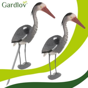 Gardlov Grijze reiger tuindecoratie 66 cm op prikker van..., Ophalen of Verzenden, Nieuw