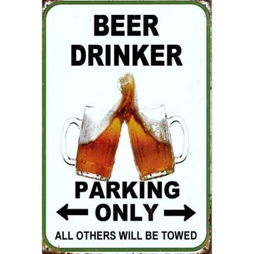 Wandbord - Beer Drinker Parking Only, Ophalen of Verzenden, Nieuw