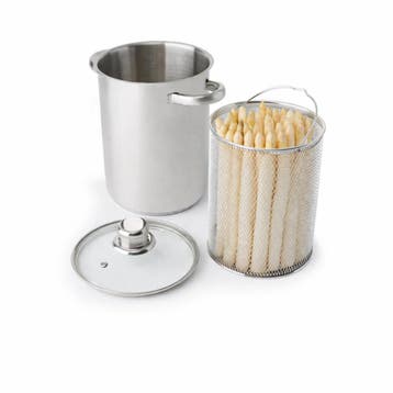 Aspergepan met Inzetmand - RVS - 19x14 cm, Verzenden, Nieuw