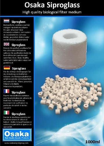 Osaka Siproglass 1000ml biologisch filtermateriaal, Ophalen of Verzenden, Nieuw