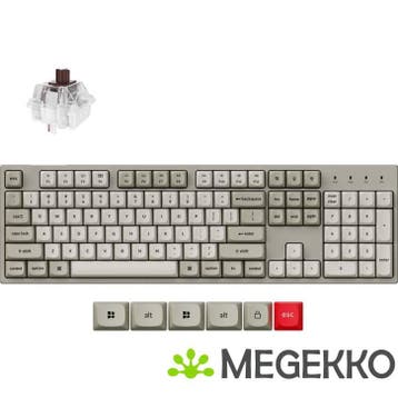 Keychron C2 Pro Brown Switch Retro Mechanisch Toetsenbord, Verzenden, Nieuw, Keychron