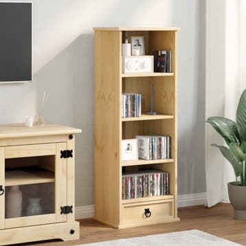 vidaXL Cd-kast Corona 40x30x110 cm massief grenenhout, Huis en Inrichting, Minder dan 50 cm, Verzenden, 100 tot 150 cm, Nieuw