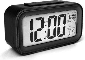Digitale Wekker - Alarmklok met Temperatuurmeter, Snooze..., Witgoed en Apparatuur, Verzenden, Nieuw