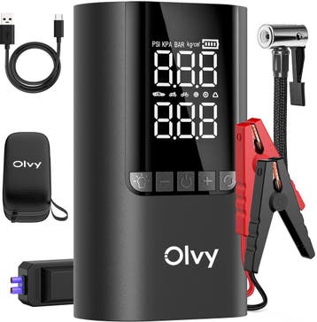 12V Jumpstarter voor Auto - met Compressor - 1500A - 4-in-1, Verzenden, Zo goed als nieuw