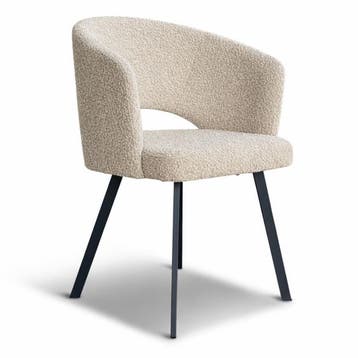 Japandi Bouclé eetkamerstoelen verkijgbaar in 3 kleuren, Verzenden, Nieuw, Stof, Japandi stijl