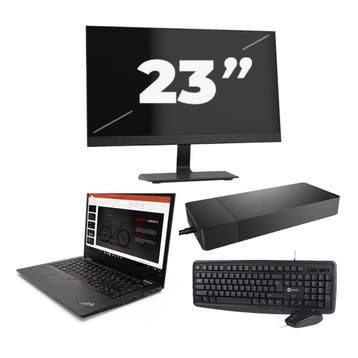 Lenovo ThinkPad L13 G2 -   i3-11e 8GB  - 256GB  + 1x 23 inch, Qwerty, Verzenden, 13 inch, Refurbished
