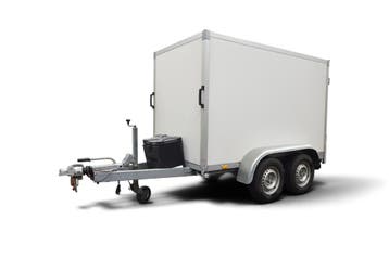 Syma 2000kg gesloten bakwagen Gesloten Aanhangwagen, Ophalen of Verzenden, Gebruikt