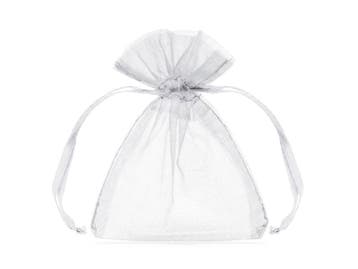 Organza zakjes wit 7,5x10cm (10st), Ophalen of Verzenden, Nieuw