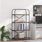 vidaXL Boekenkast Gerookt eiken 80 x 30 x 146 cm Bewerkt, Minder dan 50 cm, Verzenden, 100 tot 150 cm, Nieuw