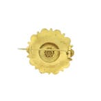 Vintage gouden broche met Zeeuwse knopen, Ophalen of Verzenden, Gebruikt, Overige kleuren, Goud