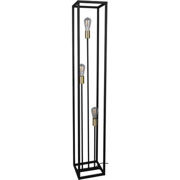 LED Vloerlamp - Trion Kandin - E27 Fitting - Vierkant - Mat, Huis en Inrichting, Lampen | Vloerlampen, Ophalen of Verzenden, Nieuw