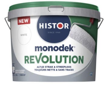 Histor Monodek  Revolution - RAL 9010 - 10 liter, Overige kleuren, Nieuw, Ophalen of Verzenden, Verf