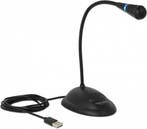 DeLOCK 65871 microfoon Zwart PC-microfoon, Muziek en Instrumenten, Microfoons, Verzenden, Nieuw