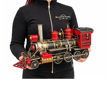 Decoratief ornament - Grote lokomotieftrein