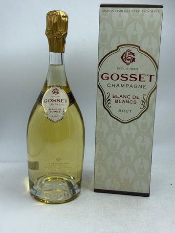 Gosset - Champagne Blanc de Blancs, Brut - 1 Magnums (1.5L), Verzamelen, Wijnen, Nieuw