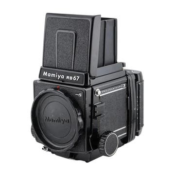 Mamiya RB67 Pro-S + 120 6x7 Pro-S Roll Film Houder + Waist, Verzenden, Gebruikt