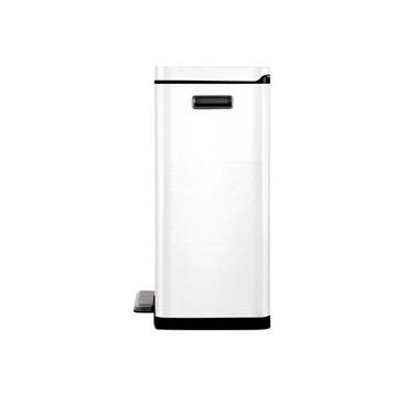 EKO X-Cube pedaalemmer 45 ltr - Wit/Mat RVS, Huis en Inrichting, Verzenden, Nieuw