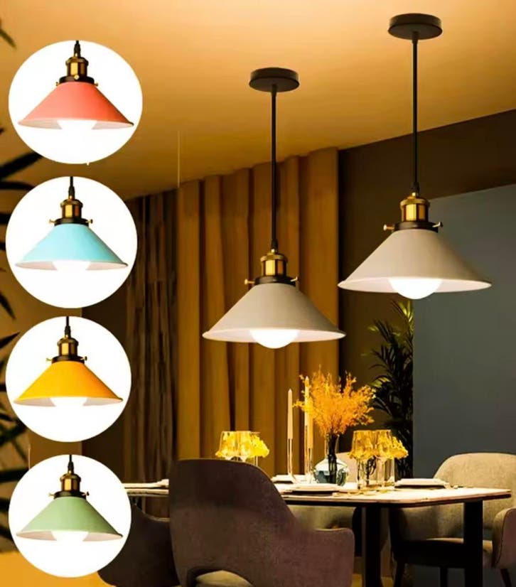 Moderne Creatieve Hanglamp – Design Lamp Wit, Blauw, Groen, Huis en Inrichting, Lampen | Hanglampen, Nieuw, Verzenden