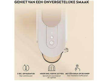 De Longhi -  Nespresso - Vertuo Up  Capsulemachine Wit, Verzenden, Nieuw, 1 kopje, Koffiepads en cups