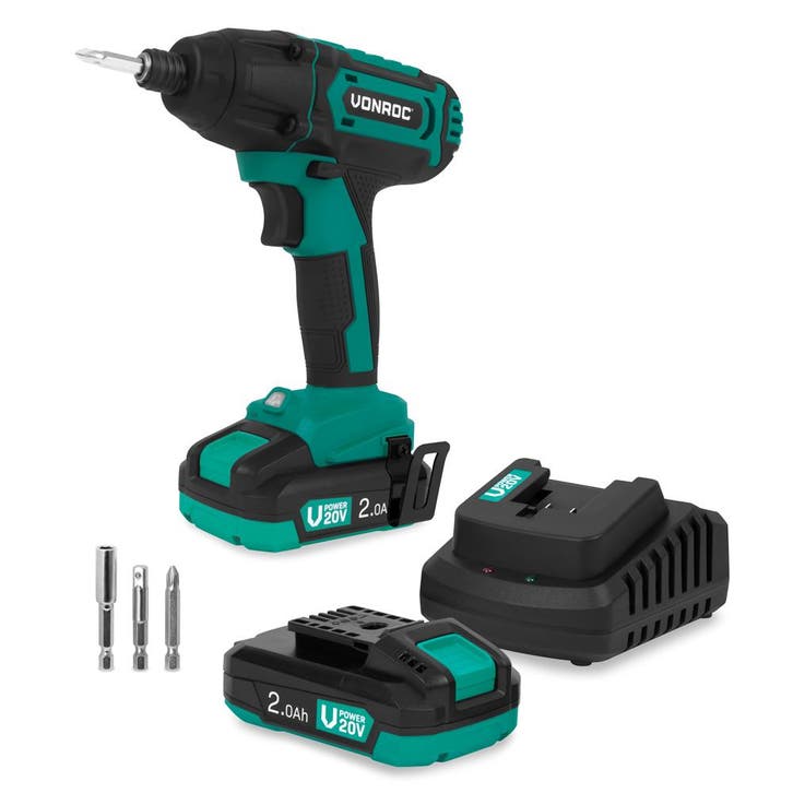Accu Slagschroevendraaier 20V – 180Nm | Incl. 2x 2.0Ah Accu, Doe-het-zelf en Verbouw, Gereedschap | Handgereedschap, Nieuw, Verzenden