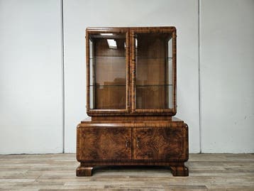 Vitrinekast - Franse vitrinekast Art Deco uit de jaren ’40