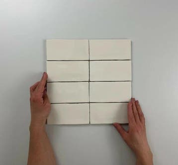 Wandtegel Equipe Cerámica Atlas Creme Glans 7,5x15, Nieuw, Minder dan 20 cm, 10 m² of meer, Wandtegels