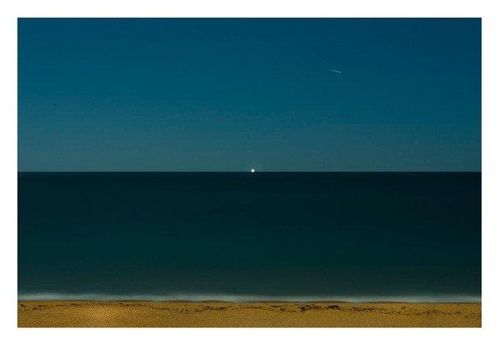 Andre Lichtenberg - Turquoise Moon with Light, Antiek en Kunst, Kunst | Designobjecten