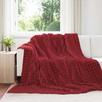 vidaXL Kleden 6 st Bordeaux Rood 240 x 220 cm 8.63 kg Fleece, Verzenden, Nieuw, Rood