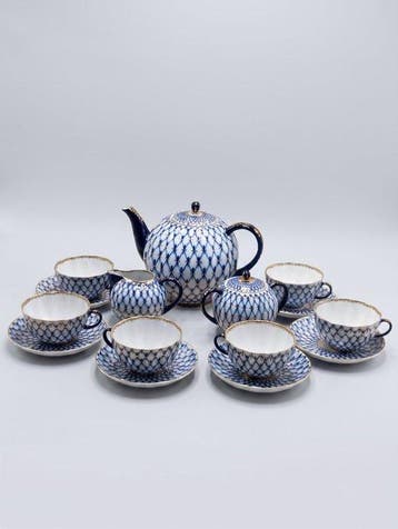 Lomonosov Imperial Porcelain Factory - Theeservies (9) -