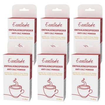 ECCELLENTE Ontkalkingspoeder voor Koffiemachines - 12x, Ophalen of Verzenden, Nieuw