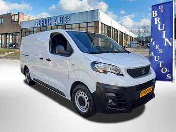Opel Vivaro / Peugeot Expert 2.0 BlueHDI L3 123 Pk Long Pro, Stof, Gebruikt, Euro 6, Wit
