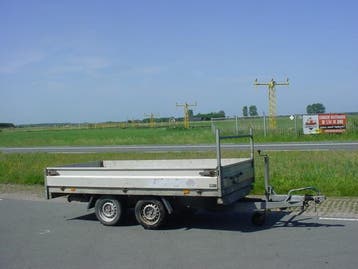 Hapert D2700 kipper met oprijpakket afm. 305x160cm 2700kg, Auto diversen, Ophalen, Gebruikt