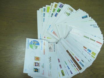 Suriname 1975/1991 - Collectie FDC Suriname onafhankelijk, Gestempeld