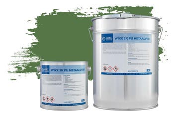 Wixx 2K PU Metaalverf RAL 6010 | Grasgroen 5L, Verzenden, Nieuw, Verf, Minder dan 5 liter