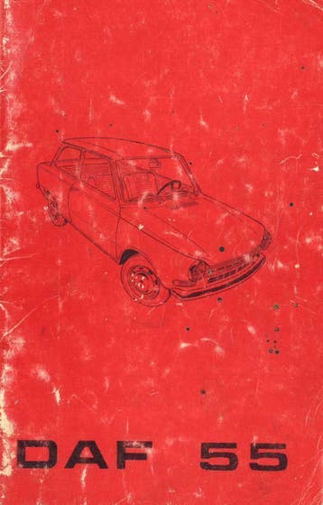 1970 DAF 55 HANDLEIDING INSTRUCTIEBOEK HANDBOEK NEDERLANDS, Verzenden